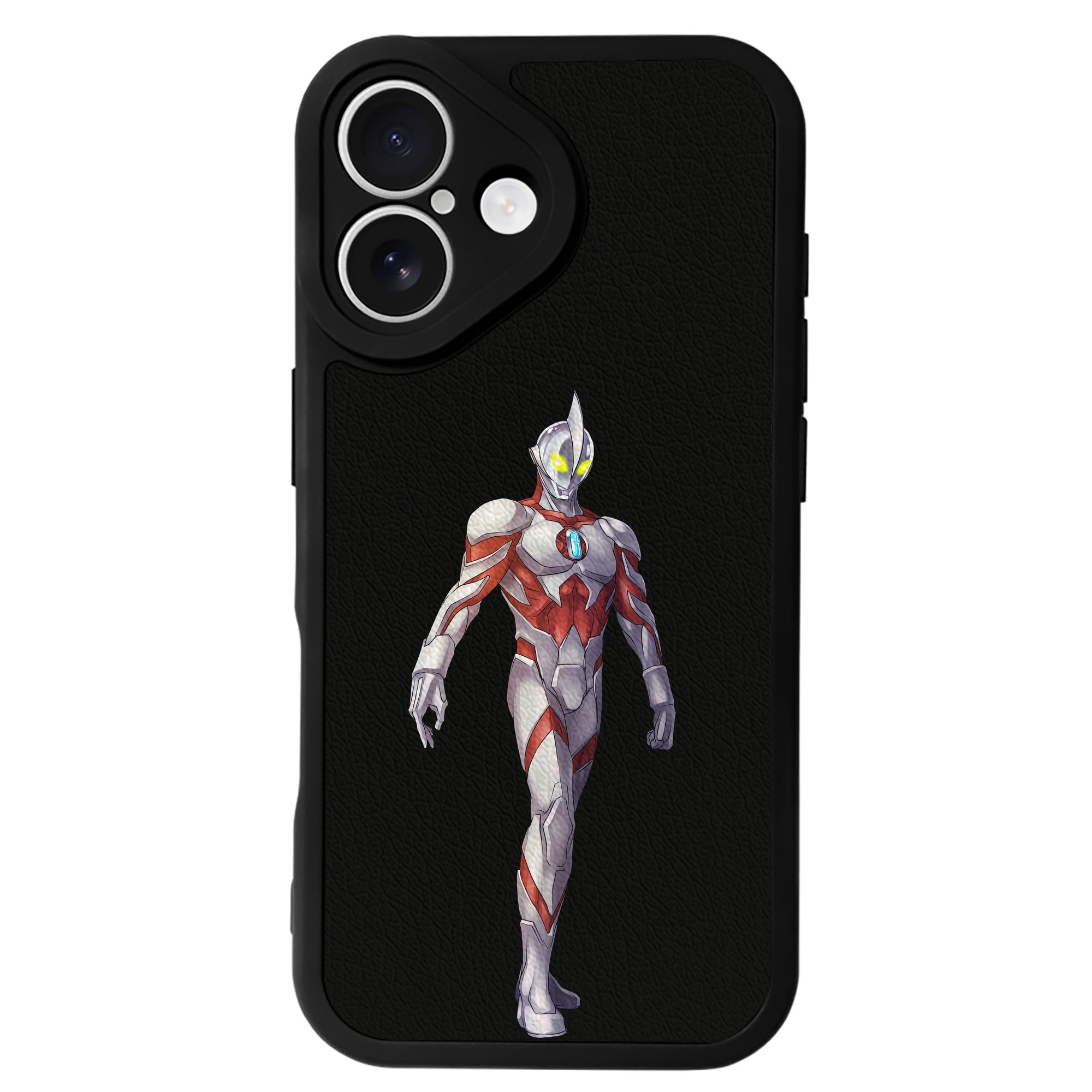 （画像用） ウルトラマン Ultraman 【iPhone 16シリーズ対応】シリコンスマホケース（レザー調） 材質：シリコン